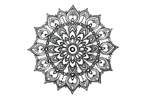 mandala with variation tattoo idea