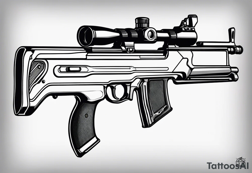 French famas tattoo idea