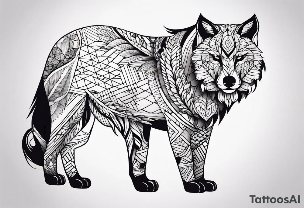 What animal symbolizes pain tattoo idea