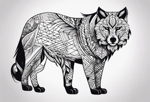 What animal symbolizes pain tattoo idea