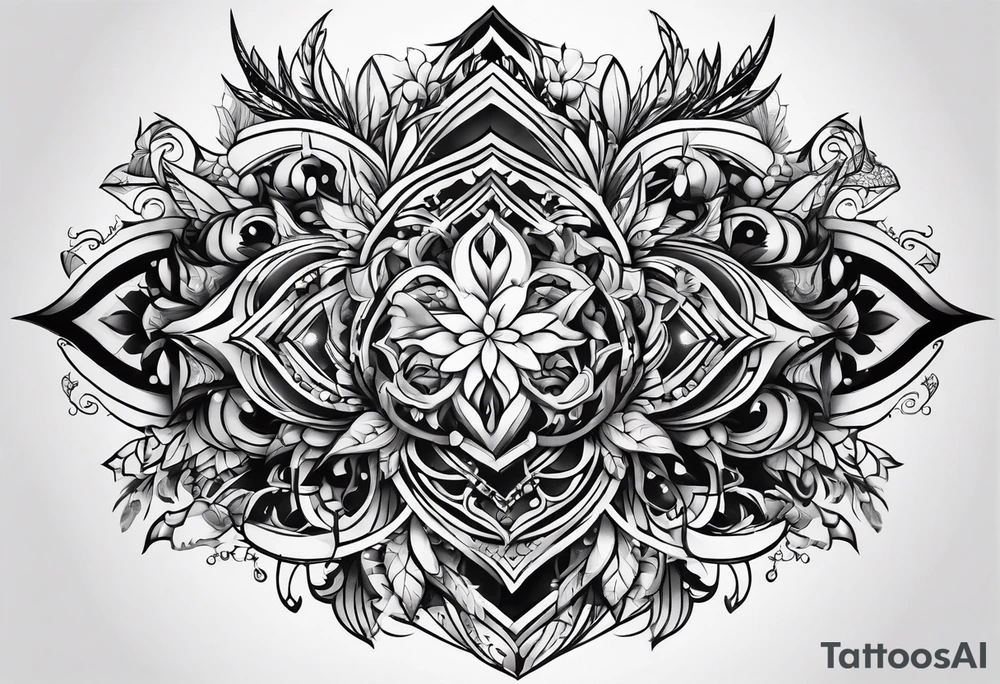 Chest tattoo tattoo idea