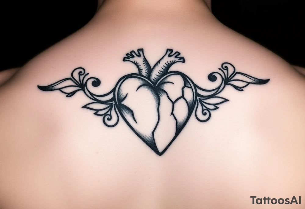 ti amo L in a heart small tattoo idea