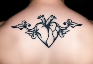 ti amo L in a heart small tattoo idea