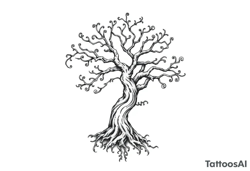 Irish shoulder tattoo, that is non-religious and has a Celtic tree tattoo idea