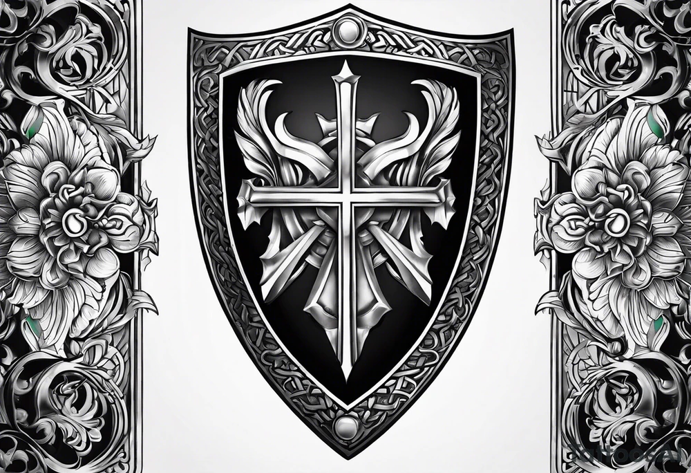 shield of god tattoo idea