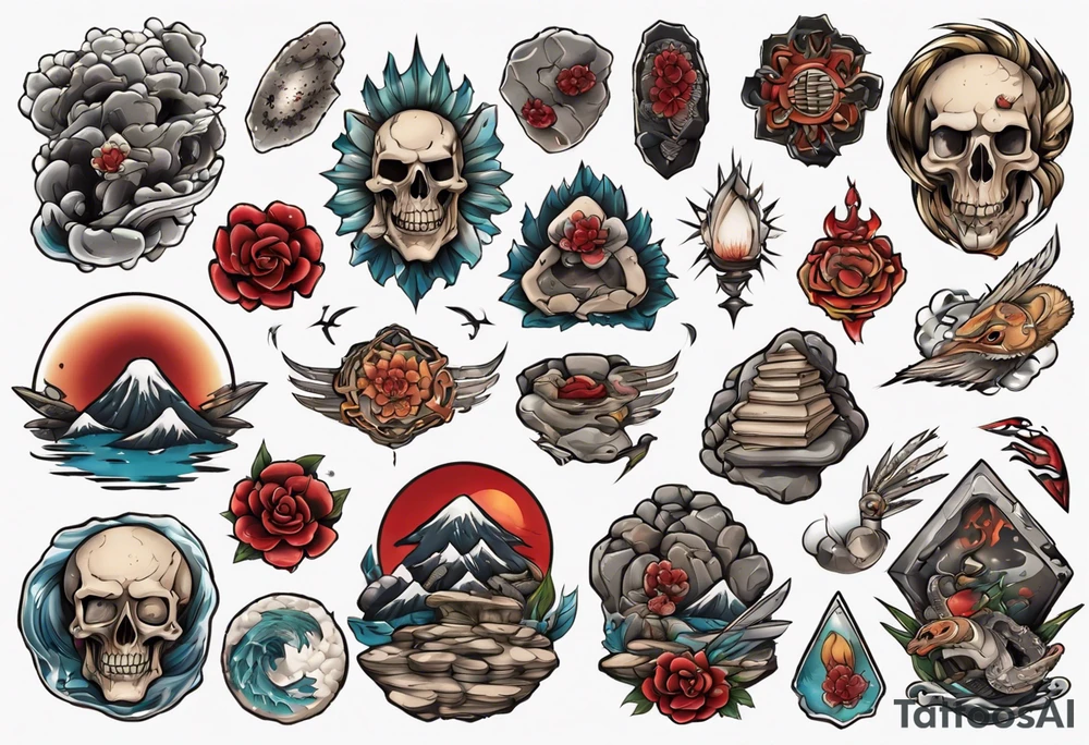 A rock tattoo idea