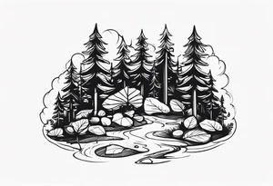 Forest floor tattoo idea