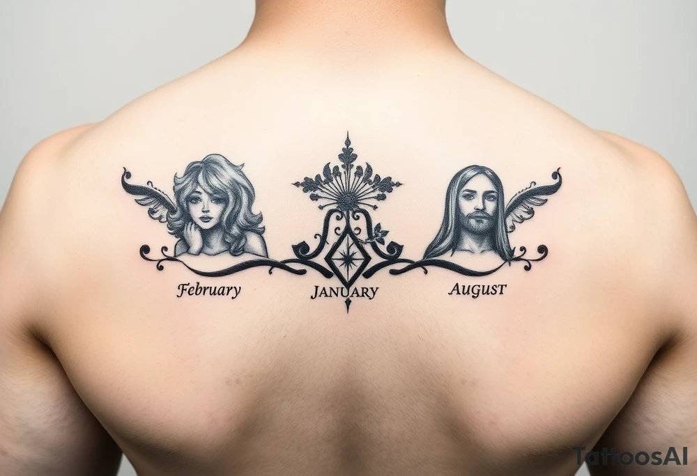 Something to represent mother and two daughters Sarah and Nora birth months are February January and August tattoo idea