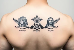 Something to represent mother and two daughters Sarah and Nora birth months are February January and August tattoo idea