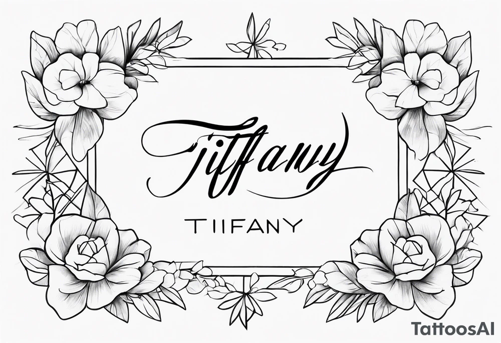 TIFFANY name tattoo idea