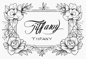 TIFFANY name tattoo idea
