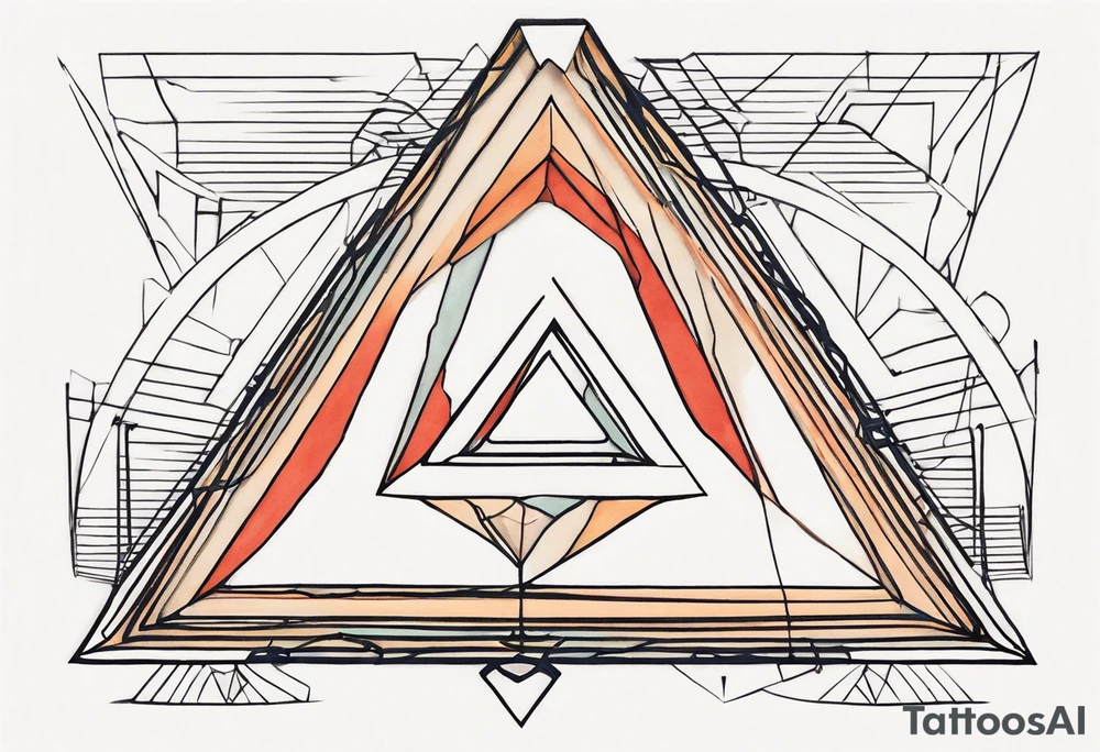 simple letter delta inside a loop of string tattoo idea