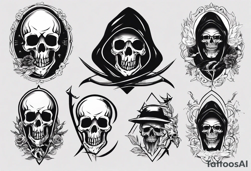 Death reaper tattoo idea