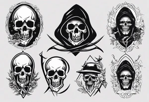 Death reaper tattoo idea