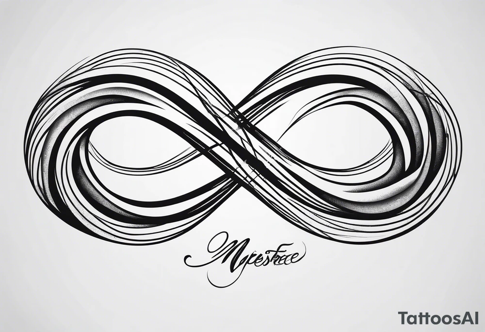 Horizontal, Simple Infinity symbol tattoo idea