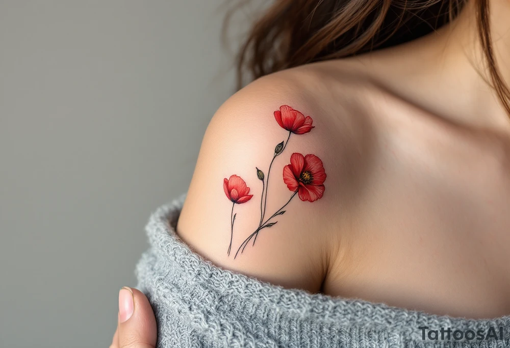 Poppies tattoo idea