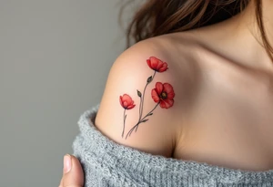 Poppies tattoo idea