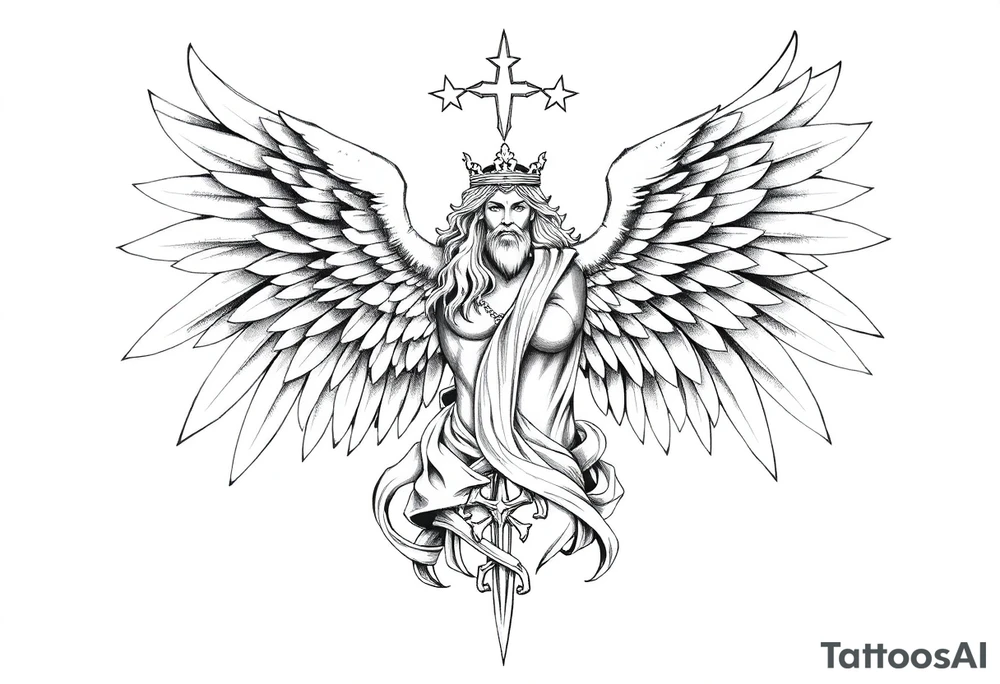 Holy Archangel, Biblical, Christianity, Archangel Michael, Hebrew, Guards of Christianity tattoo idea