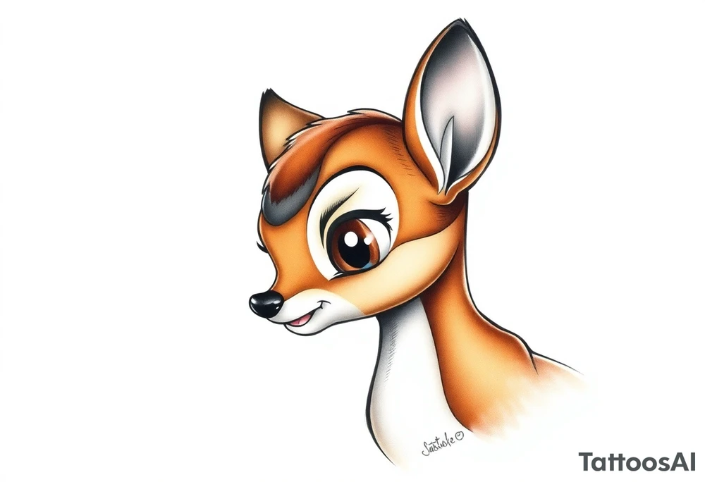 Disney bambi tattoo idea