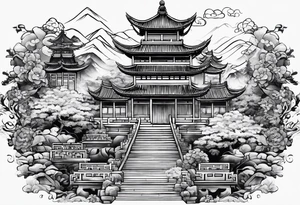 Great chinesischen wall tattoo idea