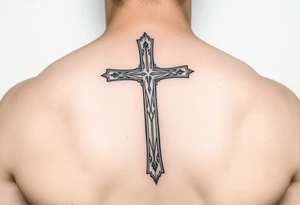 Christian Cross with Galatians 2:20 tattoo idea