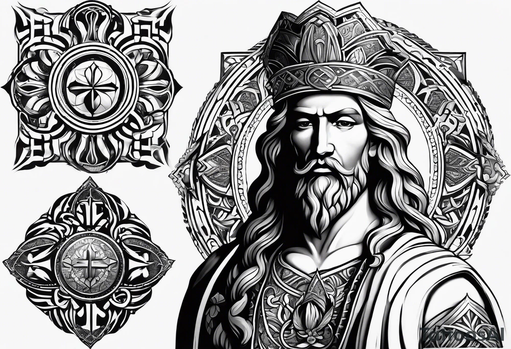 The symbol of Matthias in the bible tattoo idea