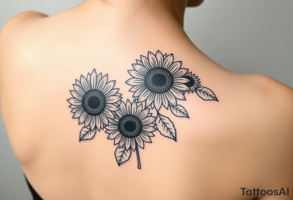 Sunflowers tattoo idea