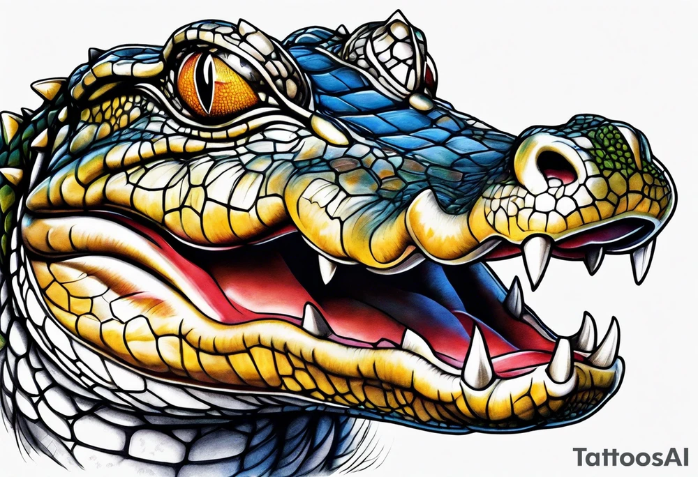 Caiman tattoo idea