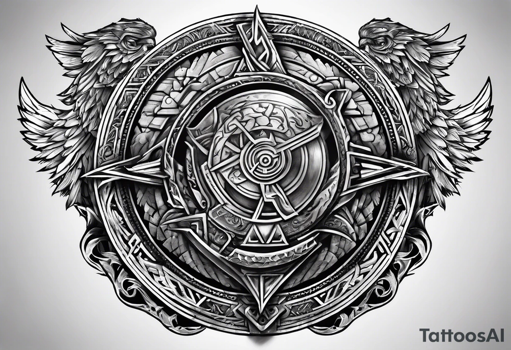Valhalla round
shield axe sword valknut tattoo idea Valhalla round
shield axe sword valknut tattoo idea