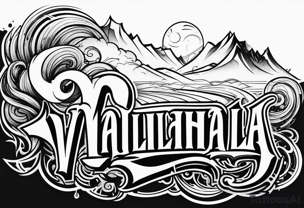 Valhalla mist tattoo idea