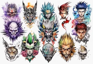 hxh full arms tattoo idea
