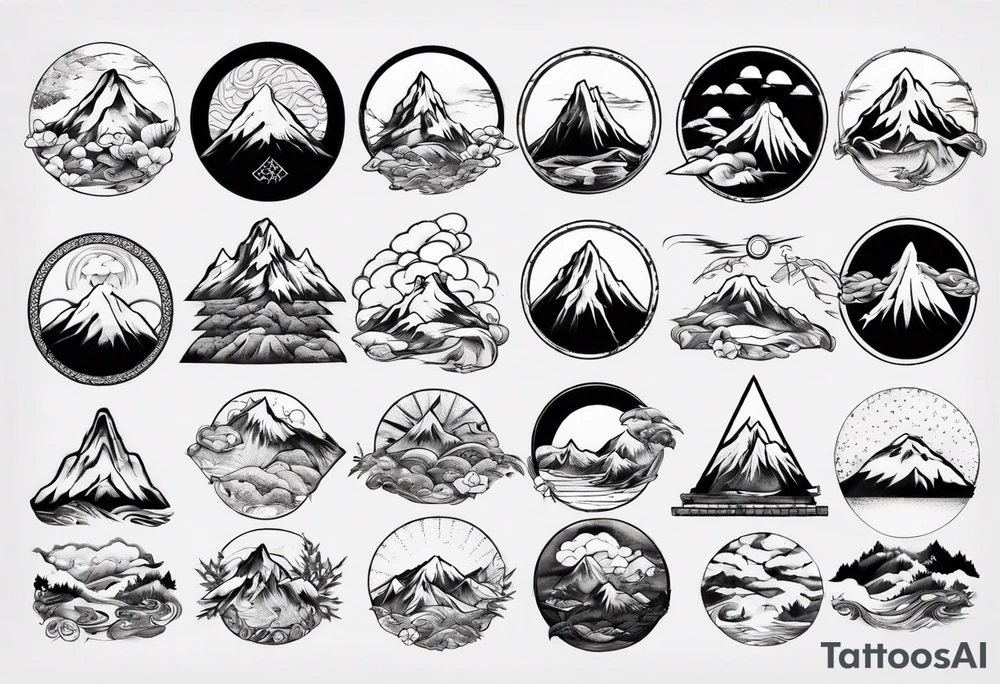 mountain tattoo idea