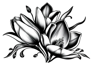 Dutch tulips tattoo idea