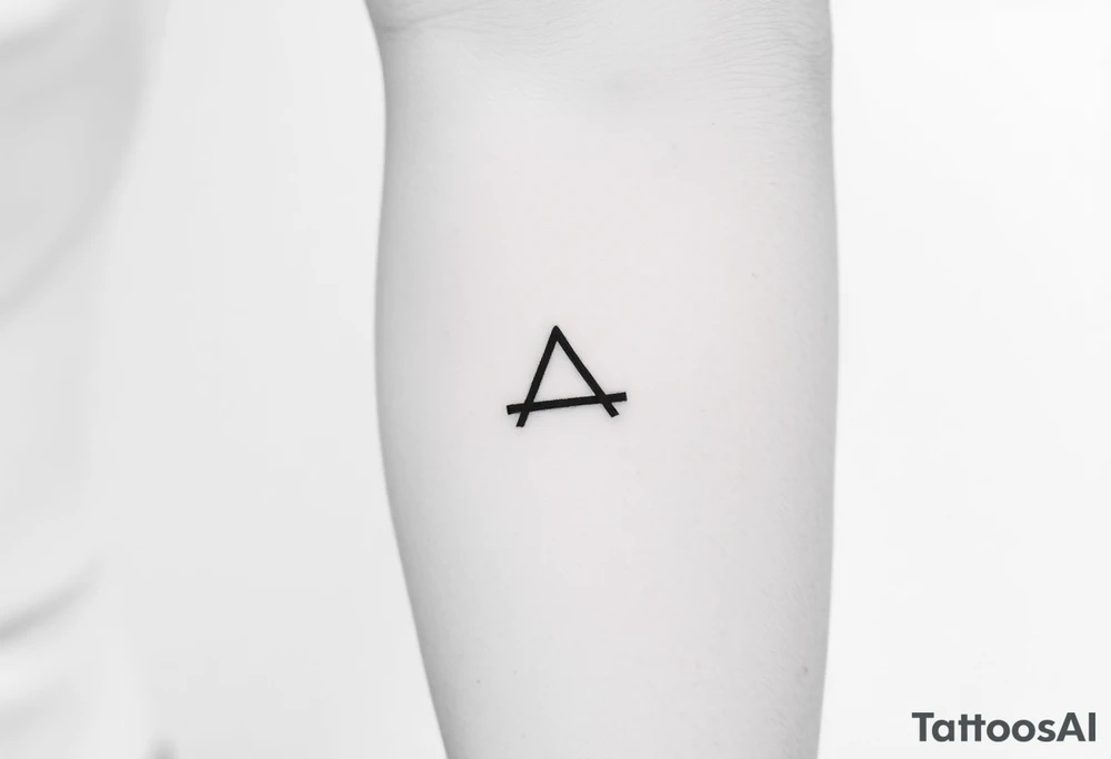A small ; symbol tattoo idea