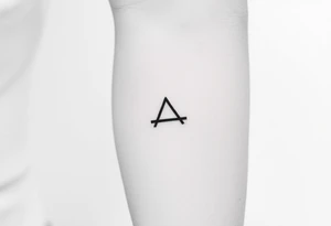 A small ; symbol tattoo idea