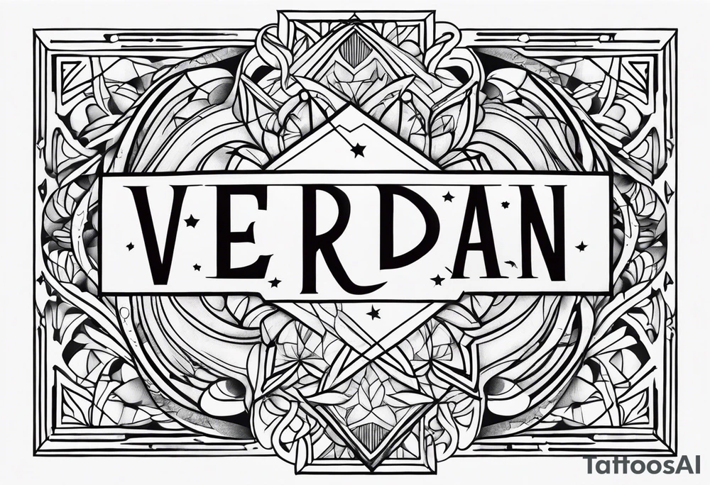 Simple Two-Band Tattoo Design With my kids names (Vedran and Srna) tattoo idea