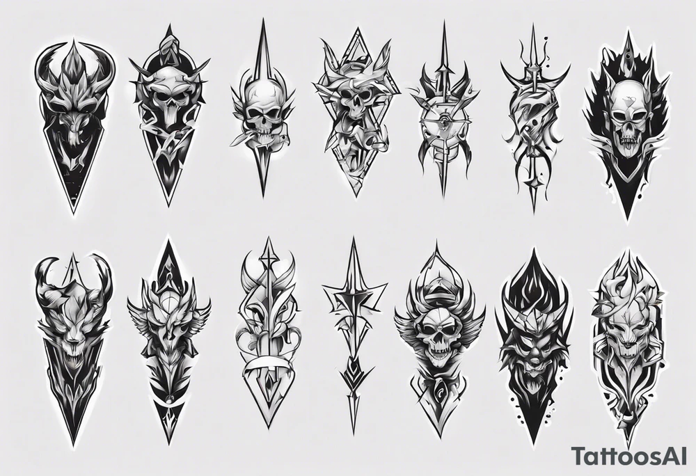 mens full arm tattoo idea