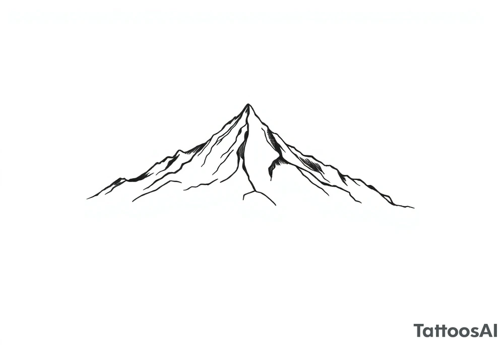 Mountain tattoo idea