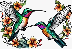 hummingbird tattoo idea