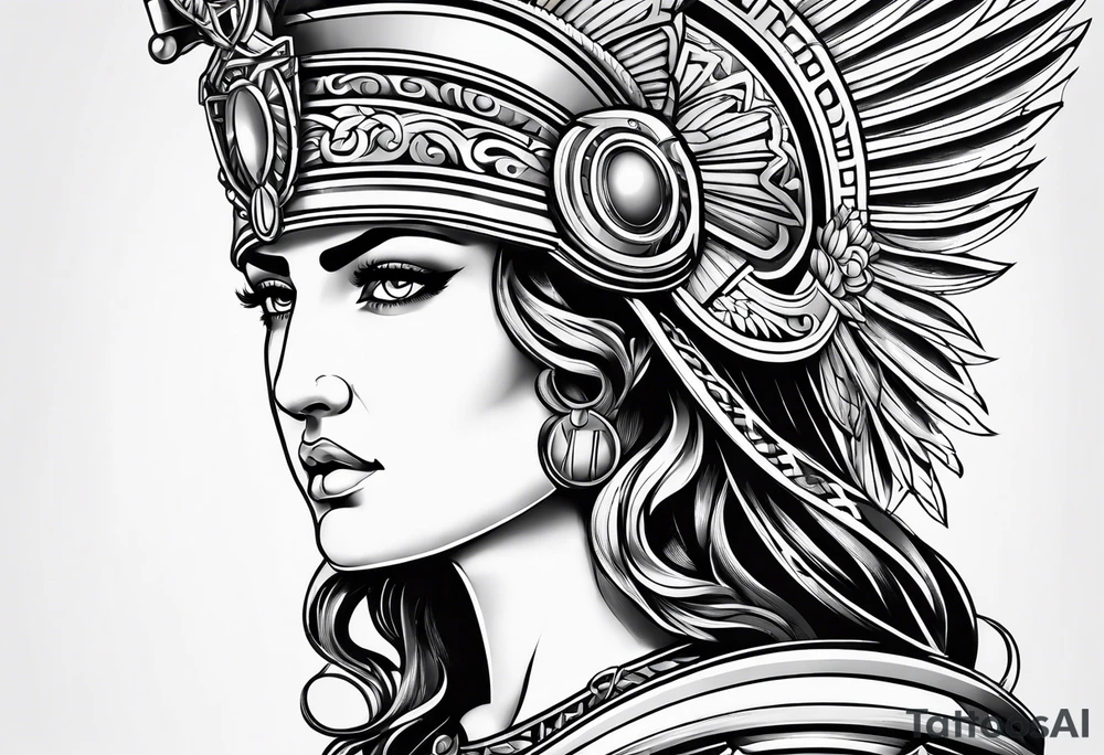 Greek Athena tattoo idea