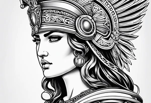 Greek Athena tattoo idea