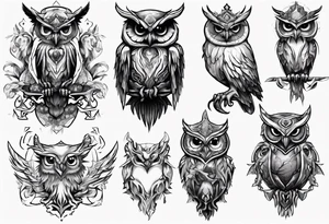The Demon Owl Stolas, a Prince of Hell who is obsessed with gems, knowledge of astrology and poisonous plants. tattoo idea