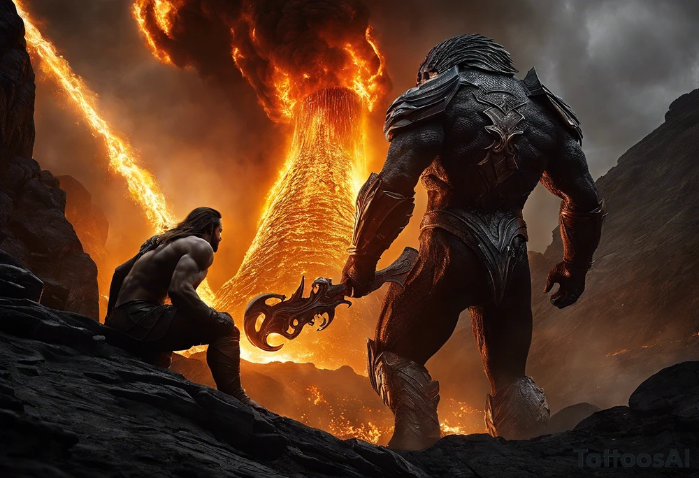 Prometheus: Ein muskulöser Titan, der das Feuer den Menschen bringt, mit einem fokussierten Blick und einer ausgestreckten Hand, die das flammende Feuer hält.
	2.	Herakles und die Hydra: Herakles, stark und kämpferisch, mit einem entschlossenen Ausdruck, der die Hydra mit ihrem schlangenartigen Körper besiegt, während er mutig gegen sie kämpft.
	3.	Odysseus’ Reise: Ein sturmgepeitschtes Schiff, auf dem Odysseus und seine Mannschaft gegen die Wellen kämpfen, mit ausdrucksstarken Gesichtern, die Entschlossenheit und Überlebenswillen zeigen.
	4.	Perseus und Medusa: Perseus, mit erhobenem Schwert, der Medusa entgegentritt, mit ihrem schlangenhaften Haar und ihrem verstörenden Blick, der das Leid und die Herausforderungen symbolisiert, die Perseus überwinden musste.
	5.	Die Eule der Athena: Eine majestätische Eule, ruhig und wachsam, mit großen, klaren Augen, die Weisheit und Stärke symbolisieren, und in der Nähe des Ellbogens platziert sind. tattoo idea