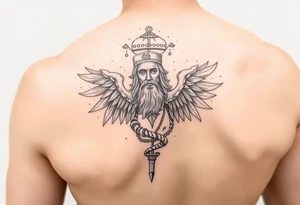 gods arm sleeve tattoo idea