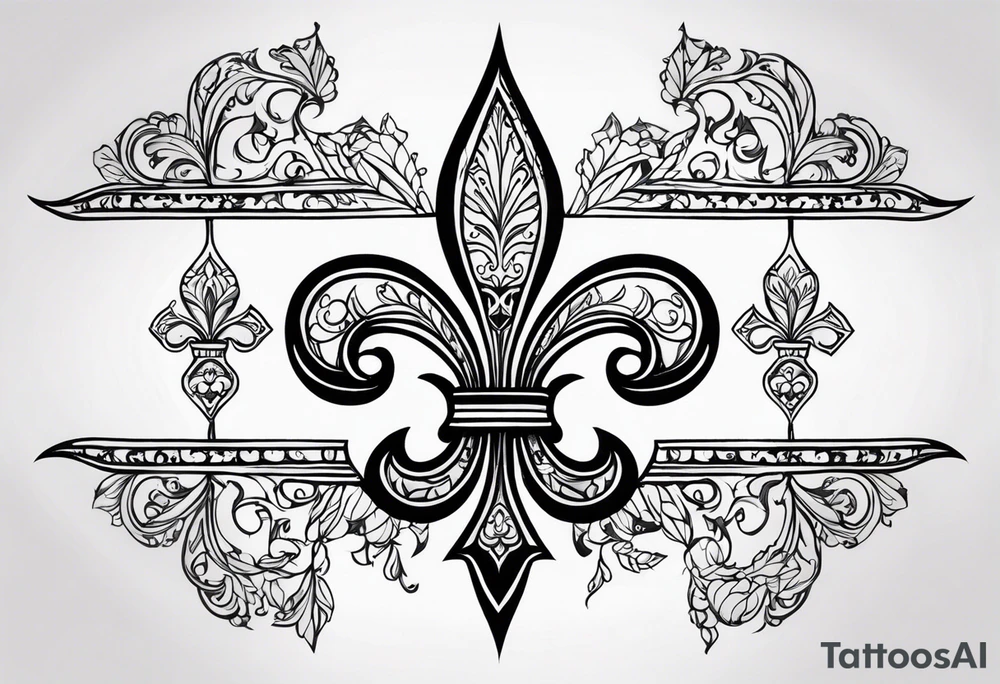 Fleur-de-lis tattoo idea