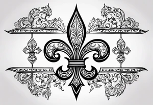 Fleur-de-lis tattoo idea