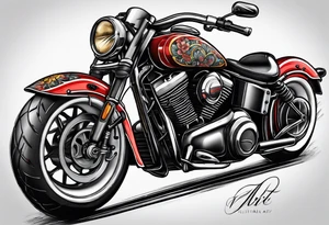 Motorcycle tattoo idea