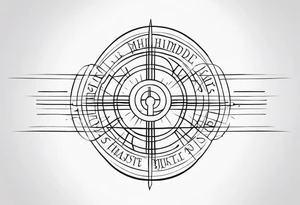 Simple line work tattoo representing John 3:30 “He must increase, but I must decrease.” Incorporate the text “HMIBIMD” tattoo idea