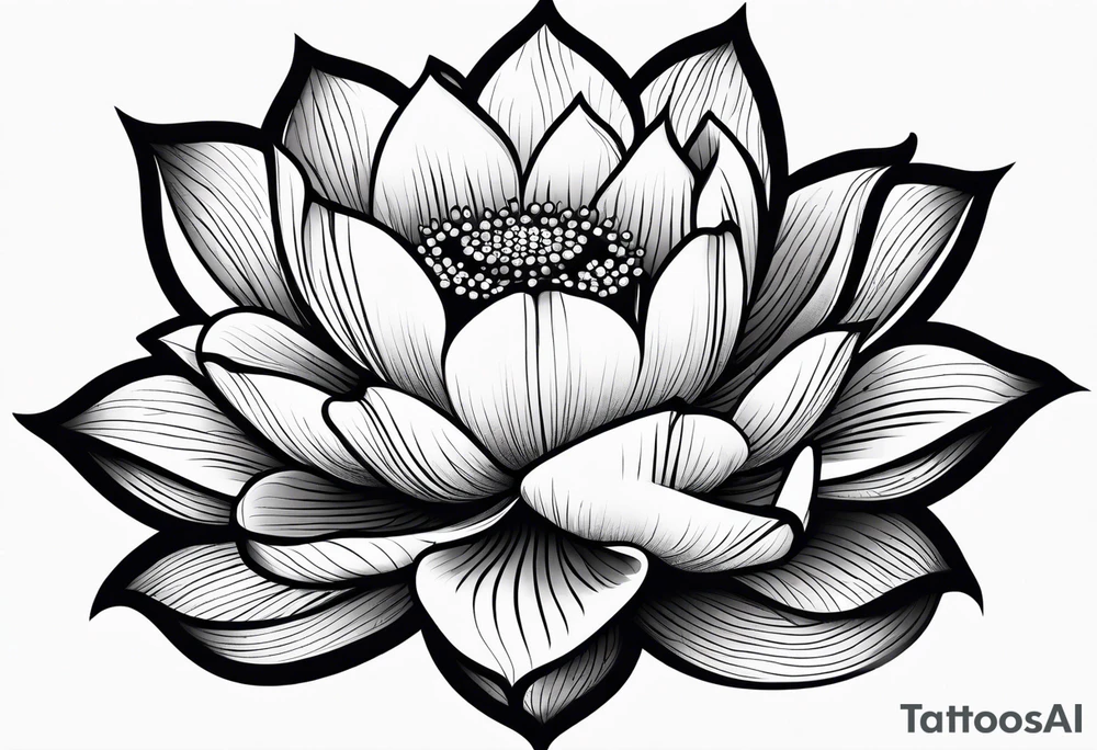 lotus flower tattoo idea