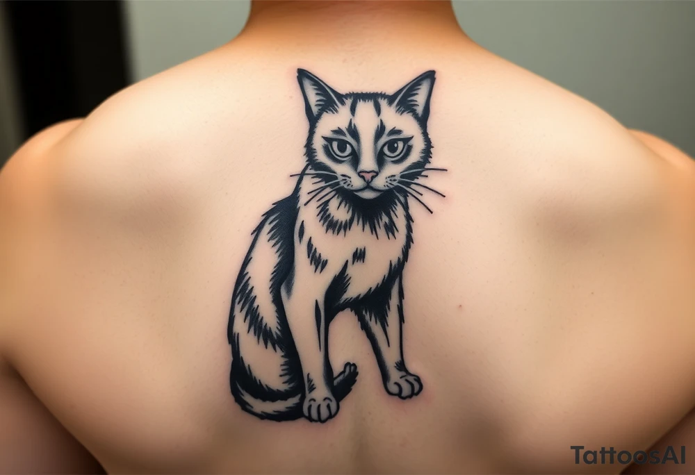 Black Cat tattoo idea